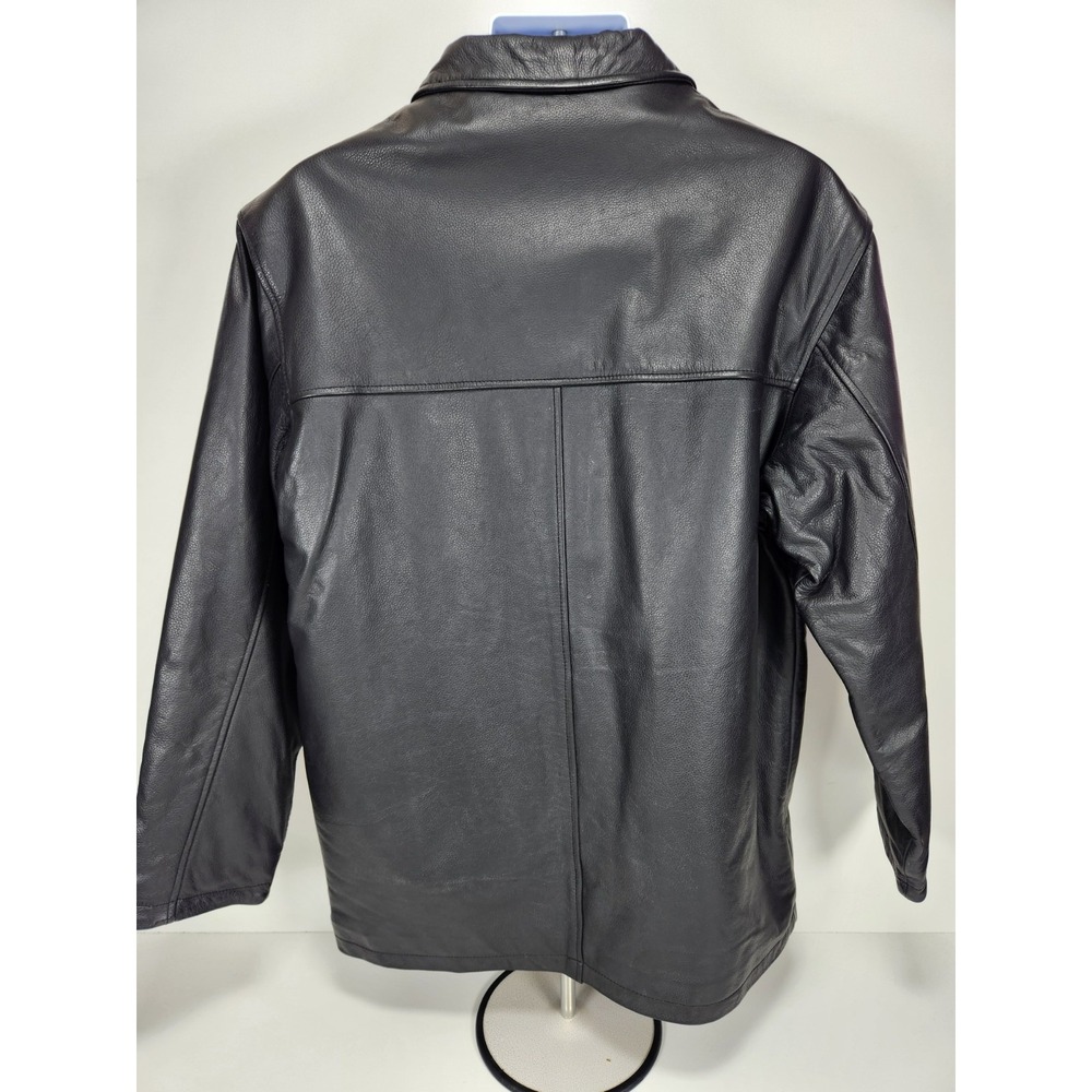 NWT North End Classic‎ Men's M Black Leather Jacket w/  Ezem™ System - Picture 3 of 16